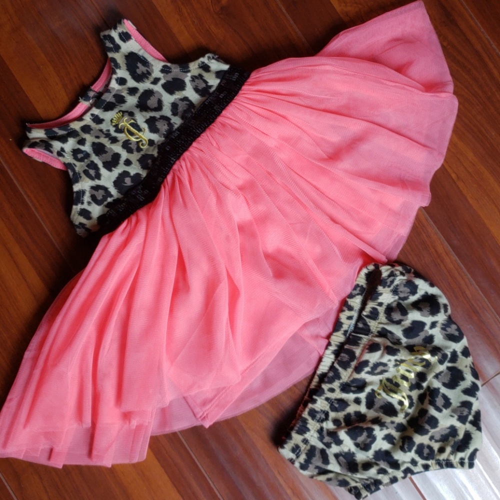 JUICY COUTURE LEOPARD AND SEQUIN TUTU OUTFIT